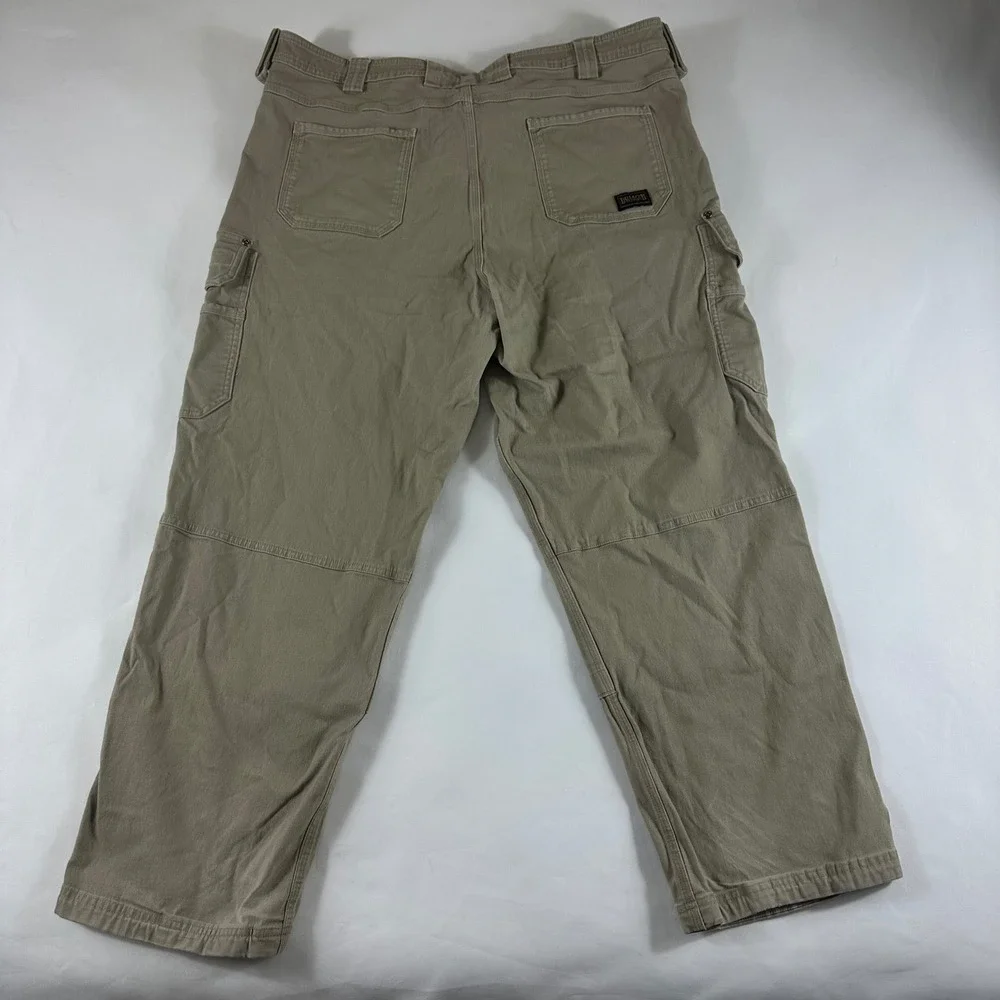 Duluth Trading Co Flex Fire Hose Cargo‎ Pants Mens 42x32 Khaki Tan Workwear